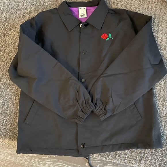 X-girl Rose Embroidered Coach Jacket - Picture 4 of 6
